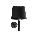 Væglampe SAVOY E27 IP20, sort mat 