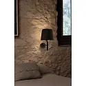 Faro Væglampe SAVOY E27 IP20, sort mat 