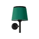 Væglampe SAVOY E27 IP20, grøn, sort 