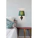 Faro wall luminaire SAVOY E27 IP20, green, black 
