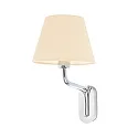 Væglampe ETERNA E27 IP20, beige, chrom 
