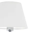 Faro Væglampe ETERNA E27 IP20, chrom, hvid 