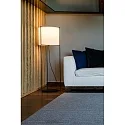 Faro floor lamp DRUM E27 IP20, beige, black matt 