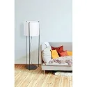 Faro floor lamp DRUM E27 IP20, beige, black matt 
