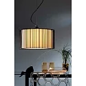 Faro Pendel LINDA E27 IP20, beige, sort mat 