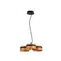 Pendel LOOP 3-flammer LED IP20, sort mat 