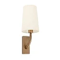 Væglampe REM E27 IP20, beige, antik guld 