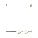 pendant luminaire LE VITA LED IP20, glossy, gold 