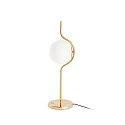 Bordlampe LE VITA IP20, blank, guld dæmpbar
