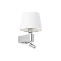 Væglampe ROOM E27 IP20, nikkel satin 