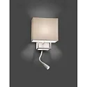 Faro Væglampe VESPER E14 IP20, hvid mat 