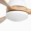 Faro Loftsventilator POROS L med fjernbetjening IP20, hvid mat, fyrretræ