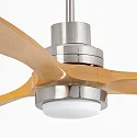 Faro Loftsventilator LANTAU L med fjernbetjening IP20, nikkel mat, fyrretræ