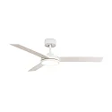 Ceiling fan BARTH with remote control IP20, white matt