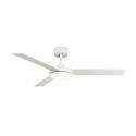 Ceiling fan BARTH with remote control IP20, white matt