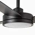 Faro Loftsventilator BARTH med fjernbetjening IP20, sort mat
