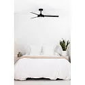 Faro Loftsventilator BARTH med fjernbetjening IP20, sort mat