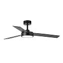 Faro Loftsventilator BARTH med fjernbetjening IP20, sort mat