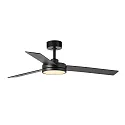 Faro Loftsventilator BARTH med fjernbetjening IP20, sort mat