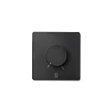 radio wall switch with output for radio control signal (RF), black matt