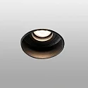 Faro Indbygnings loftlampe HYDE R GU10 IP20, sort mat 