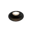 Indbygnings loftlampe HYDE R GU10 IP44, sort mat 
