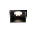 Indbygnings loftlampe HYDE SQ GU10 IP44, sort mat 