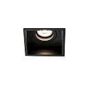 Indbygnings loftlampe HYDE SQ GU10 IP20, sort mat 