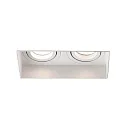 Indbygnings loftlampe HYDE SQ 2-flammer GU10 IP20, hvid mat 
