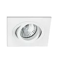 Indbygnings loftlampe RADON SQ GU10 IP20, hvid mat 