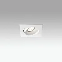 Faro ceiling recessed luminaire ARGON square, swivelling GU10 IP20, white matt 