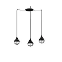 Pendel CLAIRE 3-flammer E27 IP20, sort blank 