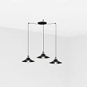 Pendel MARLIN 3-flammer E27 IP20, antik guld 