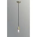 Faro Pendel ART 1-flamme E27 IP20, antik guld 