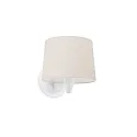 Væglampe CONGA E27 IP20, beige, hvid mat 