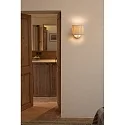 Faro Væglampe SAMBA E27 IP20, beige, hvid 