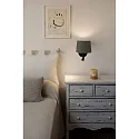Faro Væglampe SAMBA E27 IP20, grøn, sort mat 