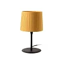 Bordlampe SAMBA E27 IP20, gul, sort mat 