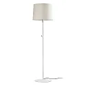 Standerlampe CONGA E27 IP20, beige, hvid mat 