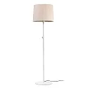 Standerlampe SAMBA E27 IP20, beige, hvid mat 