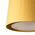 Faro Pendel SAMBA 5-flammer E27 IP20, gul, sort mat 
