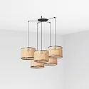Pendel MAMBO 5-flammer E27 IP20, sort mat 
