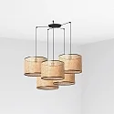 Pendel MAMBO 5-flammer E27 IP20, sort mat 