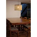 Faro pendant luminaire MAMBO E27 IP20, black matt 