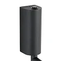 Faro Væglampe RON E27 IP20, mørkegrå, hvid 