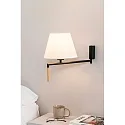 Væglampe RON E27 IP20, beige, mørkegrå 