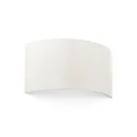 wall luminaire COTTON 2 flames, half round E27 IP20, white matt 
