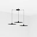 Pendel PLAT 3-flammer E27 IP20, sort mat 