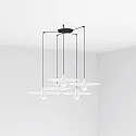 Pendel PLAT 5-flammer E27 IP20, hvid mat 