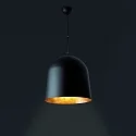 Faro Pendel CRATER E27 IP20, sort mat 